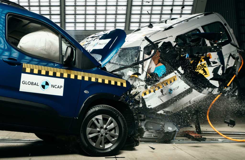 Latin NCAP exhibió la baja seguridad de la Peugeot Partner argentina