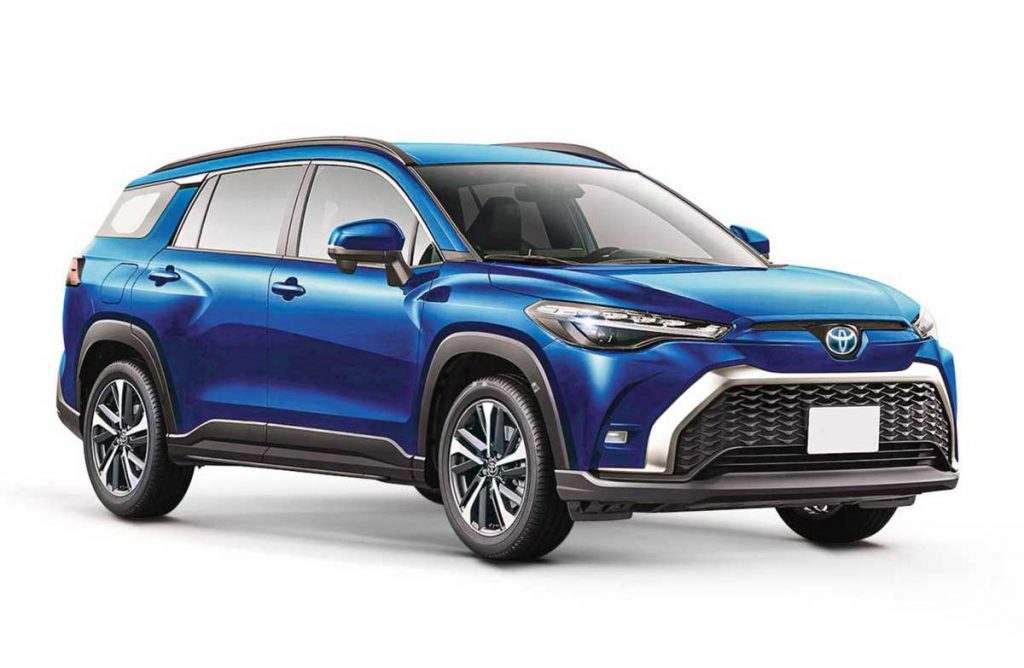 Toyota Corolla Cross 7 asientos recreación