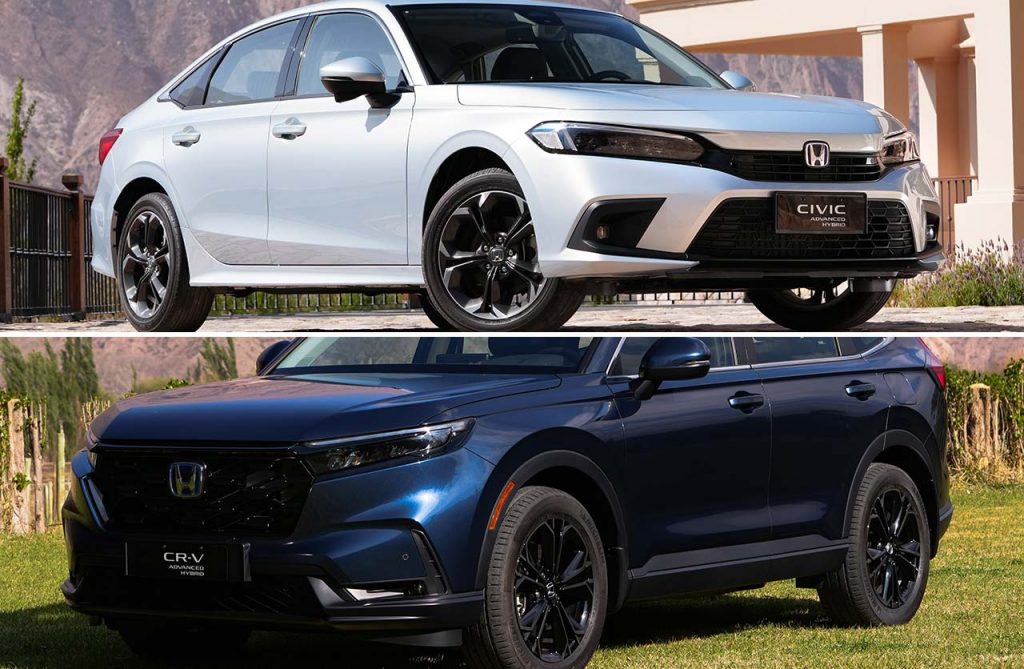 Honda CR-V y Civic híbridos