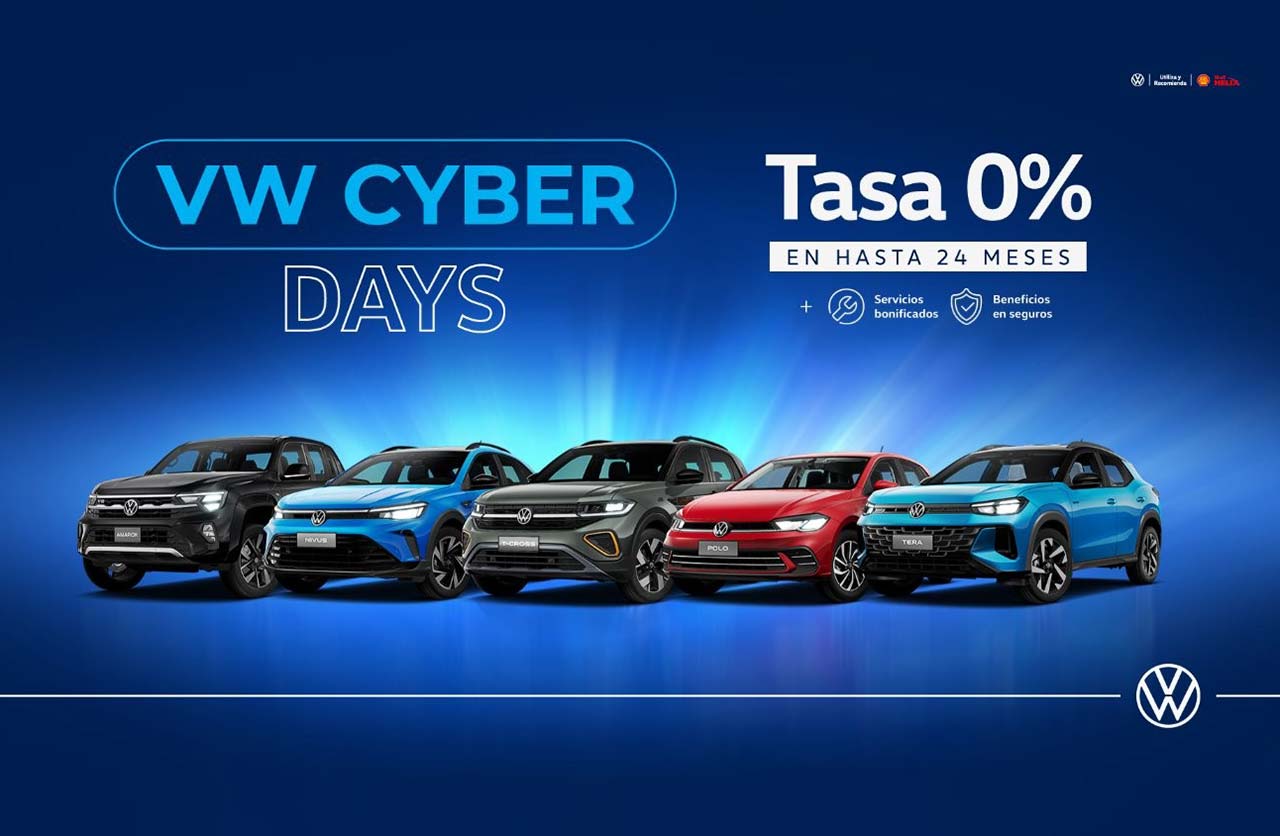 VW Cyber Days: financiación a Tasa 0% fija y en hasta 24 meses