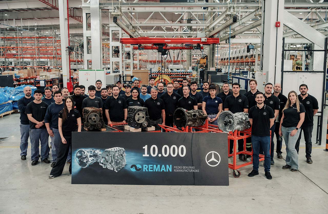 Mercedes-Benz Camiones y Buses celebra las 10.000 piezas REMAN entregadas