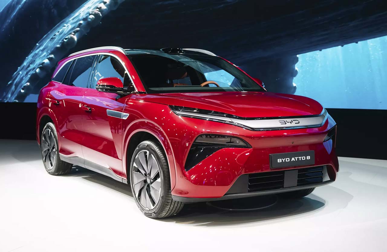 BYD presentó un nuevo SUV eléctrico de siete plazas